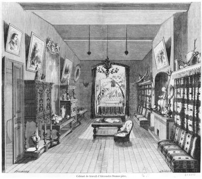 Studie von Alexandre Dumas Père von Octave Edouard Jean Jahyer